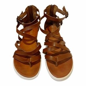 MIA Janel Brown Strappy Thong Gladiator Sandal 9M